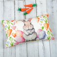 thumbnail image 4 of Easter Pillow Cover 18x18 Inch Bunny Eggs Carrots Throw Pillows Farmhouse Porch Spring Outdoor Decorations for Sofa Couch Home Decor, 4 of 6