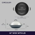 thumbnail image 2 of Circulon A1 Series 14 Inch Wok with ScratchDefense Nonstick Induction Wok, Graphite, 2 of 9