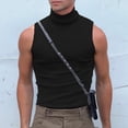 thumbnail image 2 of Men's Off Shoulder Sleeveless Striped Solid Color Tank Top Nightclub Party Vest, 2 of 7