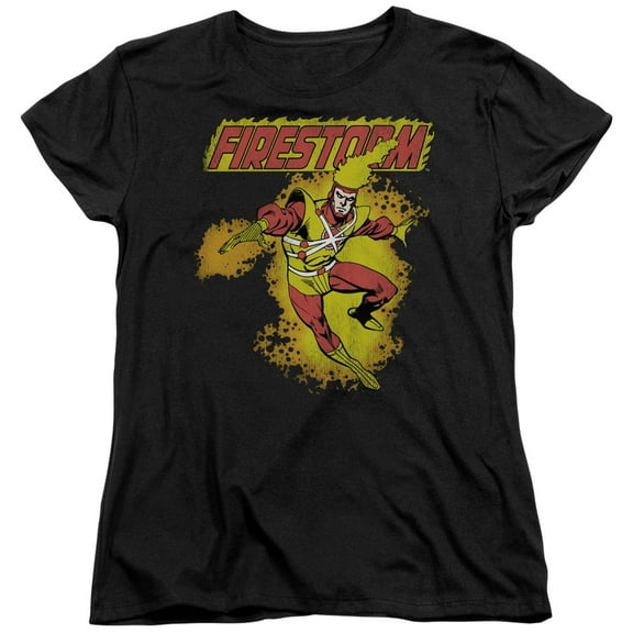 DC Comics Firestorm S/S Women's T-Shirt Black
