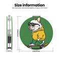 thumbnail image 3 of Picia Cool Skateboarding Bulldog for Compact Vanity Mirror , Travel Makeup Mirror , Portable Magnifying Cosmetic Mirror for Daily, Work, Business-Round Shape, 3 of 9