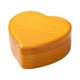 thumbnail image 2 of Caja musical con forma de corazón, adorno de madera, reproduce música, hueco, floral, multifuncional. Amarillo, 2 of 9