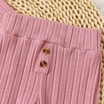 thumbnail image 7 of Tiny Cutey Baby Boy Girl Clothes Outfits Toddler Solid Long Sleeve Knitted Romper Top Pant Pajamas Set,18-24M, 7 of 7