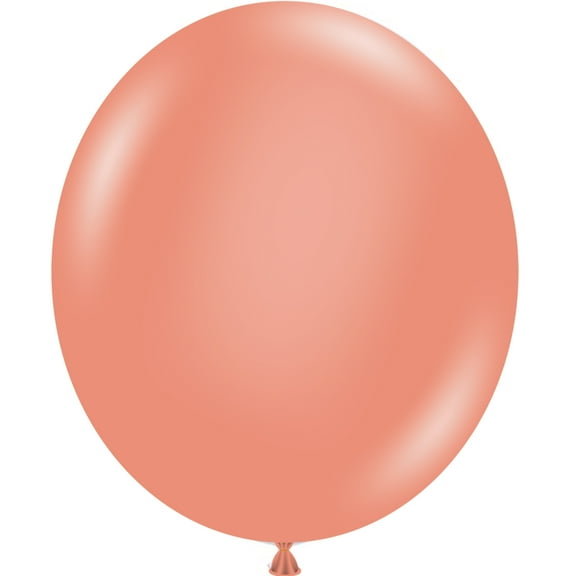 Tuftex 5" Metallic Rose Gold Latex Balloons (50ct)