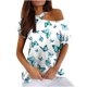 thumbnail image 1 of Mujeres Verano Cuello Redondo Manga Corta Estampado Sin Tirantes Camiseta Tops Blusas OAVQHLG3B Store  lin121212, 1 of 4