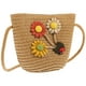 thumbnail image 2 of Girl Crossbody Pouch encantador Crossbody Bag Small Beach Kids Bolsa tejida de paja, 2 of 5
