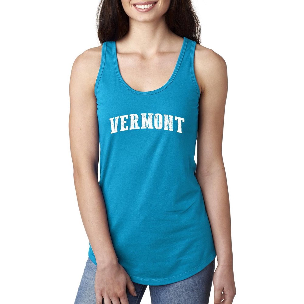 Mom's Favorite Womens VT Vermont Flag Burlington Racerback Tank Top