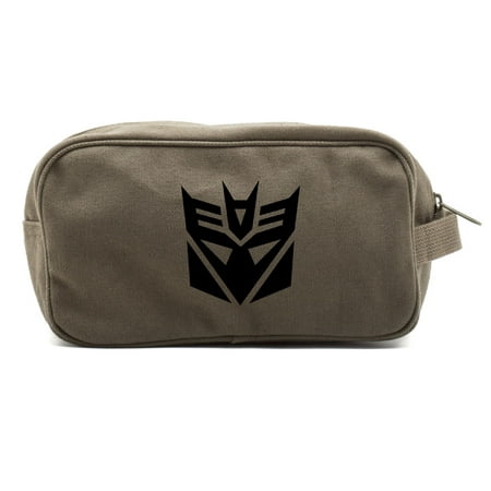 Transformers Robots Decepticon Logo Dual Two Compartment Travel Toiletry Kit