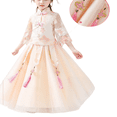 thumbnail image 4 of Esaierr Hanfu Dress for 2-14Y Girls Embroidery Ancient Style Fairy Outfit for Toddler Kids Baby Wear, 4 of 7