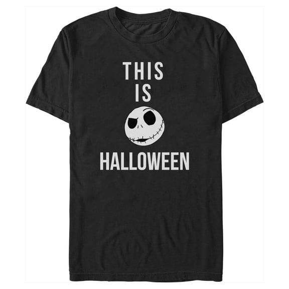 Men's The Nightmare Before Christmas Jack This is Halloween Graphic Tee Black Medium