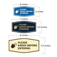 thumbnail image 5 of Signs ByLITA Fancy Please Knock Before Entering (Hand Vector) Office Wall or Door Sign (Blue) - Small, 5 of 6