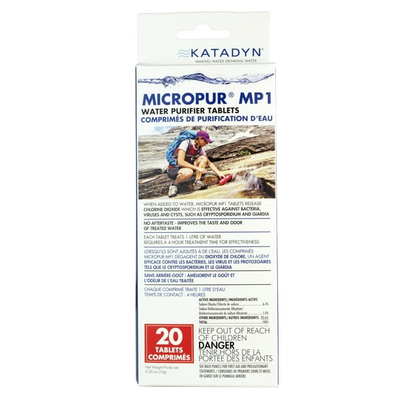 Tabletas de purificación Katadyn Micropur MP1 (20 tabletas)