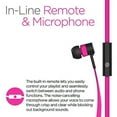 thumbnail image 2 of HyperGear Low Ryder 3.5mm Earphones with Microphone - Pink/Black, 2 of 6