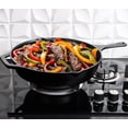 thumbnail image 5 of Utopia Kitchen Cast Iron Skillet 12 Inch Pre-Seasoned Black | Chef Pan, Even Heat Distribution, Stovetop, Oven, Campfire and Grill Safe, Large Skillet, Indoor Outdoor Use, 5 of 9