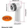 thumbnail image 2 of Qrity 2 Pcs Overflow, Kitchen Sink Overflow Head 29 x 29MM Sink Overflow, Round Interface, Kitchen Sink Accessories, 2 of 5
