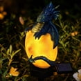 thumbnail image 6 of Solar Dragon Egg Garden Stake Light, Novelty Mythical Hatchling Dragon Egg Solar Stake Ornament, Unique Fantasy Holiday Decor Gift for Garden and Dragon Lovers (Blue), 6 of 8