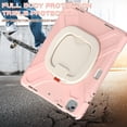 thumbnail image 6 of Case for iPad Air 13 (2026 M4/2025 M3/2024 M2)/iPad Pro 12.9 inch (2022/2021/2020/2018), 360 Degree Rotating Hand Grip Shockproof Cover with Shoulder Strap, Cherry Pink, 6 of 7