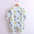 thumbnail image 2 of LOVZFMLL Newborn & Toddler Boys Girls Pajamas Onesie Jumpsuit Snap-up Cotton Romper Sleep and Play Cute Printed Clothes 0-12 Months, 2 of 4