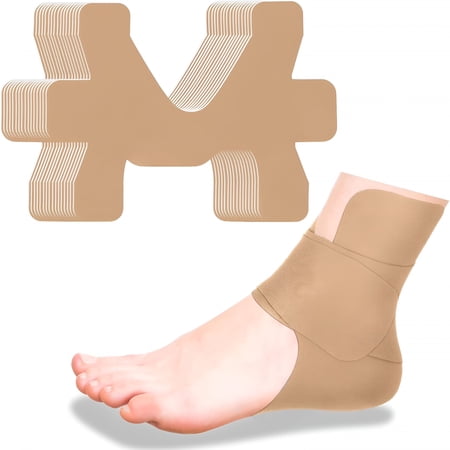 XIRQI 10 Pcs Kinesiology Tape for Ankle Tape Precut Athletic Original Cotton Waterproof Breathable Provides Support And Stability to the Target Area for Ligament And Muscle(Beige)