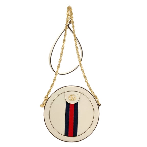 Pre-Owned Gucci 550618 Double G Shoulder Bag Calfskin Women's GUCCI
