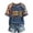 Blue, variant on Women Tops Maple Leaf Acorn Print Crew Neck Plaid Sleeve Casual Tshirts Grateful For Jesus He Never Fails Soft Faith Graphic Tees Blue 2XL