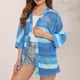 thumbnail image 1 of Cárdigan de punto informal para mujer con blusa ahuecada, 1 of 8