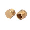 thumbnail image 2 of Conector de tapón de tubo de latón con cabeza hexagonal macho de 1/4BSP, 5 piezas, 2 of 3