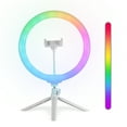 thumbnail image 5 of Vivitar 12" Full Color 3D Ring Light with Tripod and Adjustable Ball Head, Black, 5 of 16