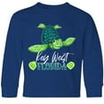 thumbnail image 3 of Inktastic Key West, Florida Happy Sea Turtle Long Sleeve Youth T-Shirt, 3 of 5