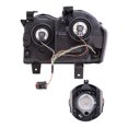 thumbnail image 4 of Brock Replacement Driver and Passenger Side Halogen Combination Headlight Assemblies and Fog Light Assemblies 4 Piece Set Compatible with 2008-2010 Grand Cherokee, 4 of 9