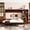 Walnut, variant on Mintazer Queen Murphy Bed with Reversible Storage Cabinet, Multifunctional Foldable Platform Bed with Adjustable Shelves & Drawer for Guest Room Bedroom, Walnut