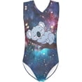 thumbnail image 1 of Maillot de Bain une Pièce pour Filles 3-14 Col en V Maillot Sans Manches, 1 of 5