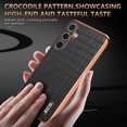 thumbnail image 4 of Allytechgroup Galaxy S23 Plus Phone Case, Stylish Crocodile Pattern Slim Fit Shockproof Anti-Scratch Bumper Lightweight Case Cover for Samsung Galaxy S23 Plus, Blue, 4 of 8