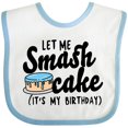 thumbnail image 3 of Inktastic Let Me Smash Cake Its My Birthday Boys Baby Bib, 3 of 4