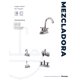 thumbnail image 3 of Mezcladora para lavabo Maxims de baño plástico ABS cromada 2 manerales, 3 of 3