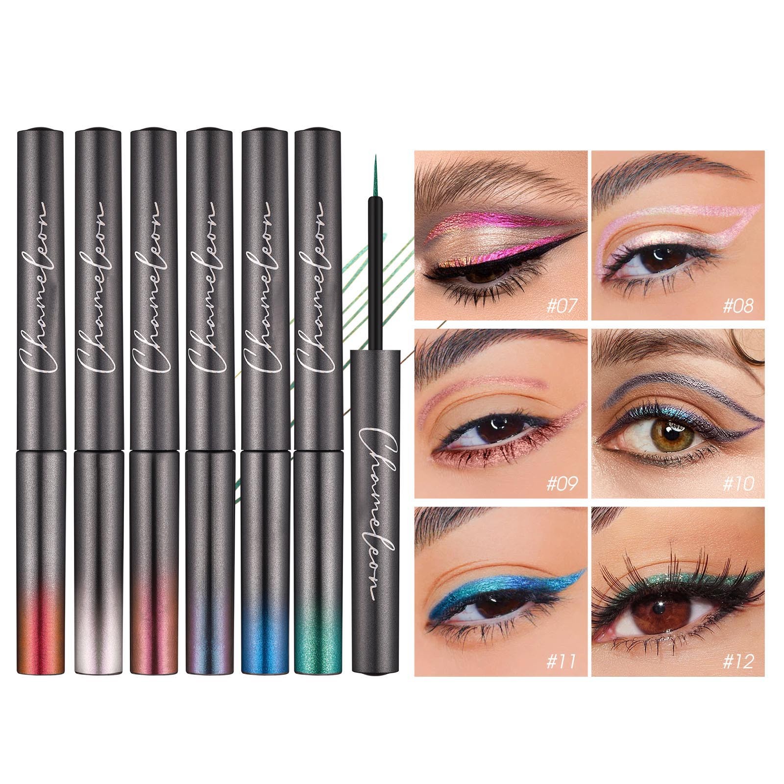 Eye Liner Stamper Eye Pencil Glitter Body Spray Brow Highlighter Pencil Hidden Cosmetics Makeup Pencil Sharpeners Korean Makeup Products Eye Liners Pencil Makeup for Eyes Glitter Liner