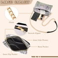thumbnail image 3 of FORMRS Women Crossbody Purse with Chain Strap Vegan Leather Shoulder Handbag, Purple Deer, 3 of 7