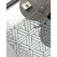 thumbnail image 5 of Unique Loom Matrix Trellis Collection Area Rug - Motif (6' x 9' Rectangle White/Gray), 5 of 7