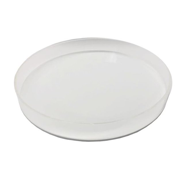 Neon Blue Round Lucite Tray