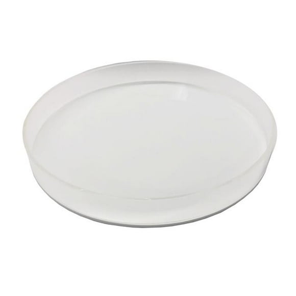 Neon Blue Round Lucite Tray