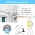 thumbnail image 6 of Sailstar G9 LED Light Bulbs, 4W (40W Equivalent), 5000K Daylight, 400 Lumens, 120V, 6-Pack, T4 Ceramic Bi-Pin Base for Chandeliers, 6 of 8