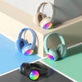 thumbnail image 7 of Wireless and Wired Headphones, Over-Ear Foldable with Low Latency, Built-in Mic and Soft Headband, for Gaming and Work, 7 of 7