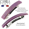 thumbnail image 3 of Camila Paris CP3074 French Hair Barrette Clip for Girls, Set of 2 Beige Rubberized Metal Clasp Strong Hold Grip Hair Clips for Women, No Slip Durable Styling Girls Hair Accessories, Made in France, 3 of 68