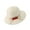 White, variant on ZSQDM Sun Hats for Men Women Fisherman HatStraw Woven Strawberry DecorationOutside Women Unisex Sun Hats