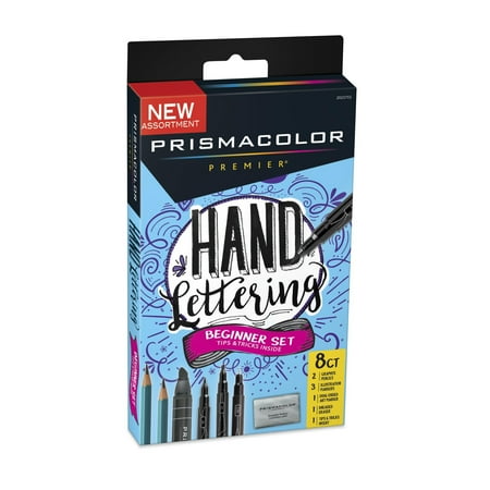 8pc Hand Lettering Pens Beginner Set - Prismacolor