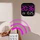 thumbnail image 3 of Reloj despertador digital Bearachild LED pared sala de estar control remoto azul, 3 of 6