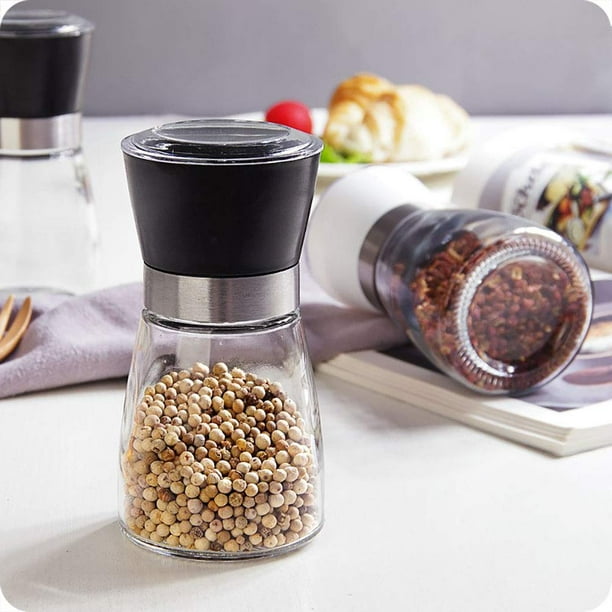 Juslike Manual Salt Pepper Grinder Grinder Made Of High Strength Glass Suitable For Kitchen Barbecue Restaurant Accessories Spices 1 Pack Walmart Com Walmart Com