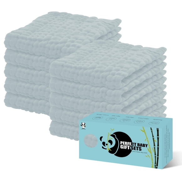 Towel HIPHOP PANDA, paquete de 10 paños de muselina para eructos, 51 x 25 cm