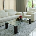 thumbnail image 3 of 36 x 72 Inch Rectangle Glass Table Top 1/4 Inch Thick Clear Tempered Glass With Flat Edge Polished Eased Corners, 3 of 8