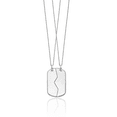 thumbnail image 2 of 925 Sterling Silver Vintage Military Dog Tag Two Necklaces, 2 of 6